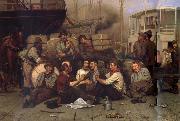 John George Brown The Longshoremen-s Noon oil painting on canvas